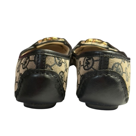 Michael Kors MK Black Leather Trim Ballerina Flat Fulton Shoes Size 8M - Picture 6 of 10